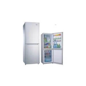 Frigo ROCH Combiné RFR-260DB-B – Capacité 260L, Double Porte, 3 Tiroirs