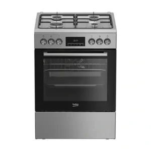 Cuisinière BEKO FBE62320XDL – 4 Feux à Gaz Multifonction 60×60 cm Acier Inoxydable