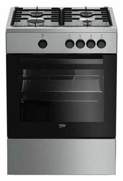 Cuisinière Beko 4 Feux dimension 60×60 semi inox