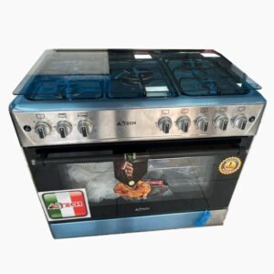 Cuisinière 5 feux Astech dimension 90×60 inox Full option