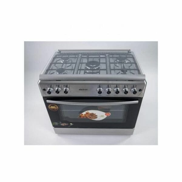 Cuisinière 5 feux Elactron dimension 90X60 inox full option