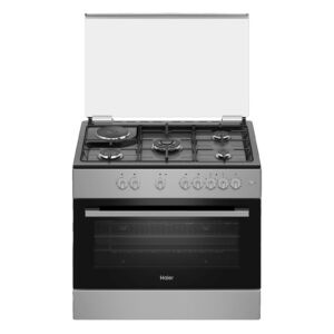 CUISINIERE HAIER 5FEUX 90X60 4F A GAZ + 1F ELECTRIQUE GRIS HCR6041EGS