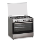 CUISINIERE ENDURO 5FEUX A GAZ 90X60 + GRILL DOUBLE BOUTON NOIR AFS9050GGBSIT