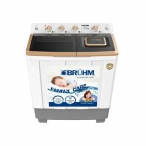 Machine à Laver BRUHM 11 Kgs Twin-Tub BWT-110G – Puissance, Efficacité et Économie