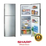Refrigerateur Sharp 2 portes inverter silver
