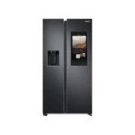 Refrigerateur Samsung Side BY Side (614L) Brut Family 2 Portes Avec Dist Glacon et Ecran Noir RS6HA8891B1
