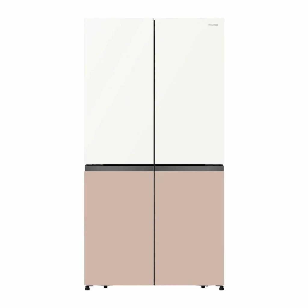 Réfrigérateur Hisense Side by Side 4 portes 560 litres Brut VERRE COLORE RC-73WC4
