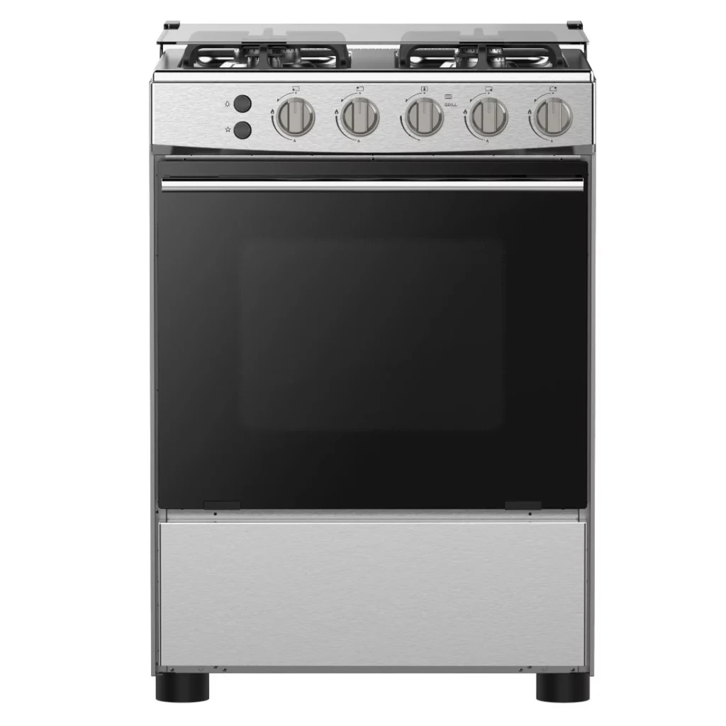 Cuisinière Hisense 4 feux 60X60 à Gaz Inox HFG60121X