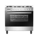 Cuisinière Hisense 5 Feux 90×60 à Gaz Gris HFG90335RX – Performance et Élégance pour Votre Cuisine