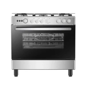 Cuisinière Hisense 5 Feux 90×60 à Gaz Gris HFG90335RX – Performance et Élégance pour Votre Cuisine