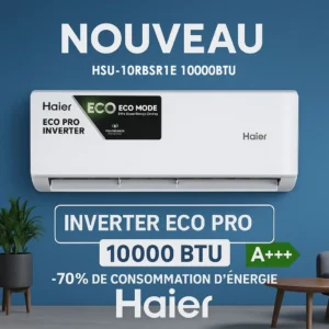 Climatiseur mural Haier Inverter Eco Pro 10000 BTU – HSU-10RBSR1E