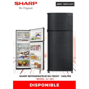 Réfrigérateur SHARP No Frost – 340 Litres (Modèle SJ-48C)