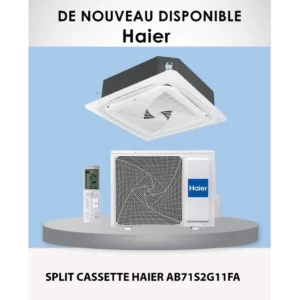 Climatisation Cassette Haier AB71S2G11FA – 24 000 BTU / 7,1 kW