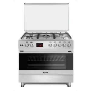 Cuisinière Astech dimension 90×60 5 Feux Full Option Ventilo + Ecran CK96MS