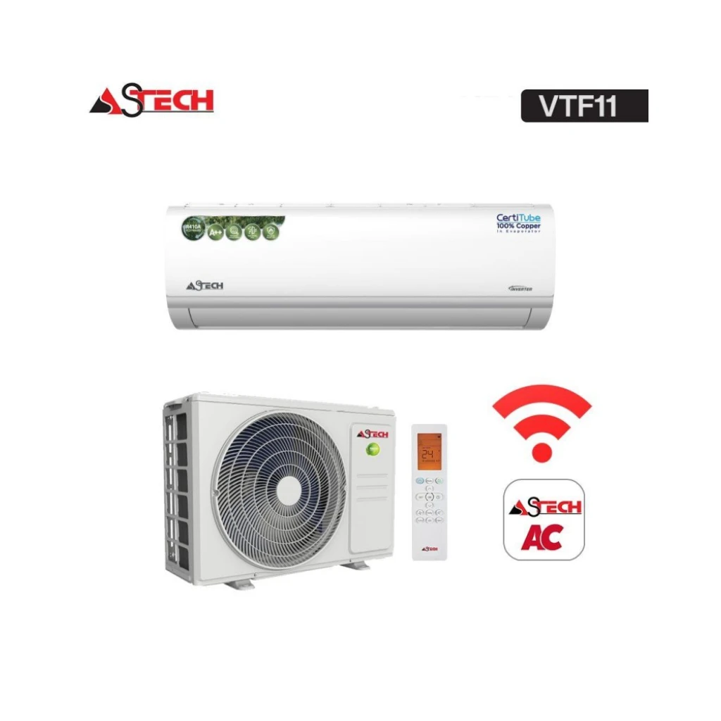 Climatiseur SPLIT ASTECH 24VTF111 – 24000BTU – INVERTER + WIFI – 3CV