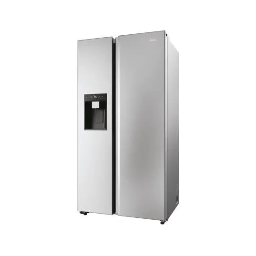Réfrigérateur Haier Américain Side by Side 2 Portes – Distributeur D’eau Et Glaçons – Compatible Wi-Fi – HSW59F18EIMM