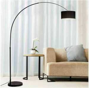 FLOORLAMP ARC NOIR/BLANC